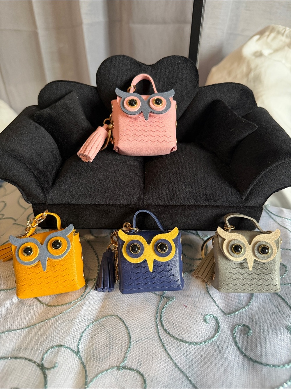 Mini Owl Charm Bag - Choose your color